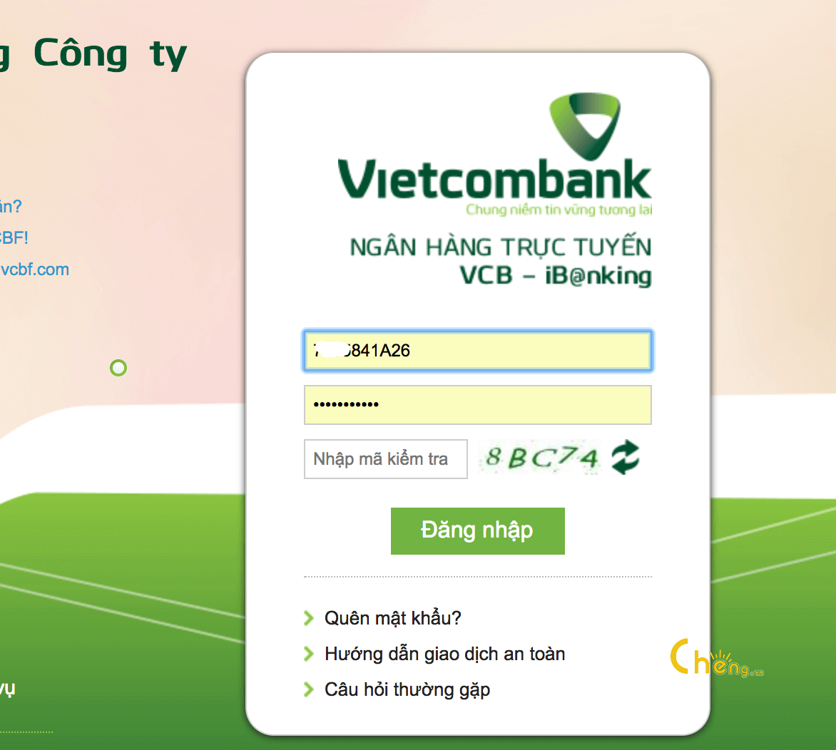 Vietcombank Internet Banking