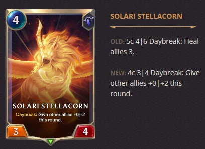 thay đổi số dư solari stellacorn